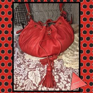 Dimoni Spain Genuine Leather Drawstring Crossbody